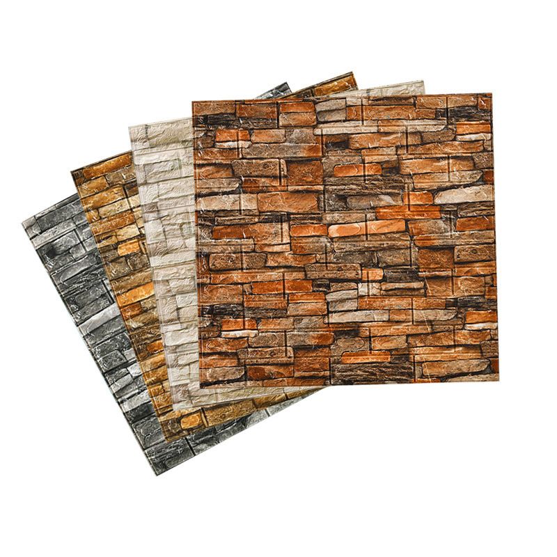 Farmhouse Wall Plank 3D Brick Living Room Wall Panels Set of 2