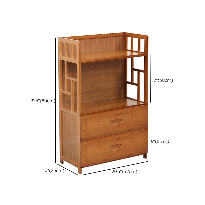 Modern Sideboard Cabinet Bamboo Sideboard with Drawers for Kitchen