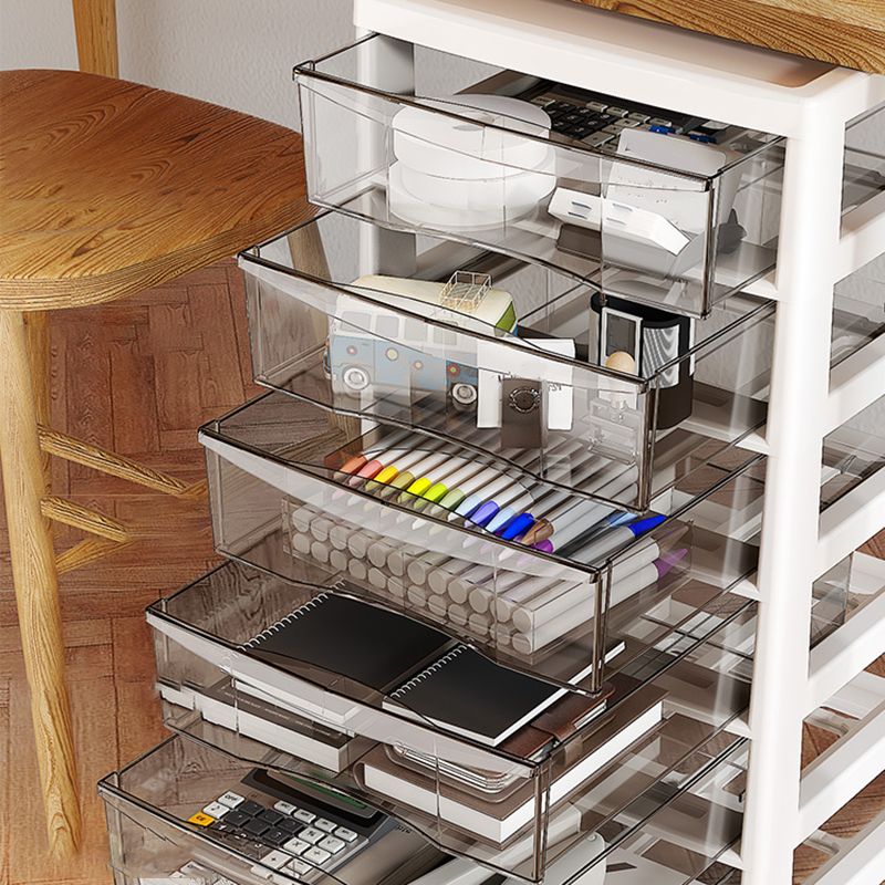 Vertical Transparent File Cabinet Contemporary Plastic Drawers File Cabinet