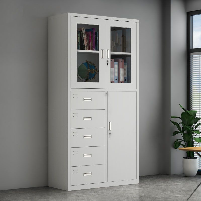 Modern White Filing Cabinet Lock Storage for Home and Office