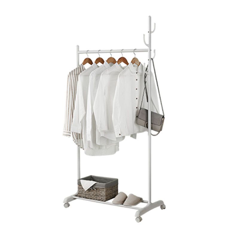 Contemporary Entry Hall Tree Metal Hooks Included No Distressing Free Standing Coat Rack