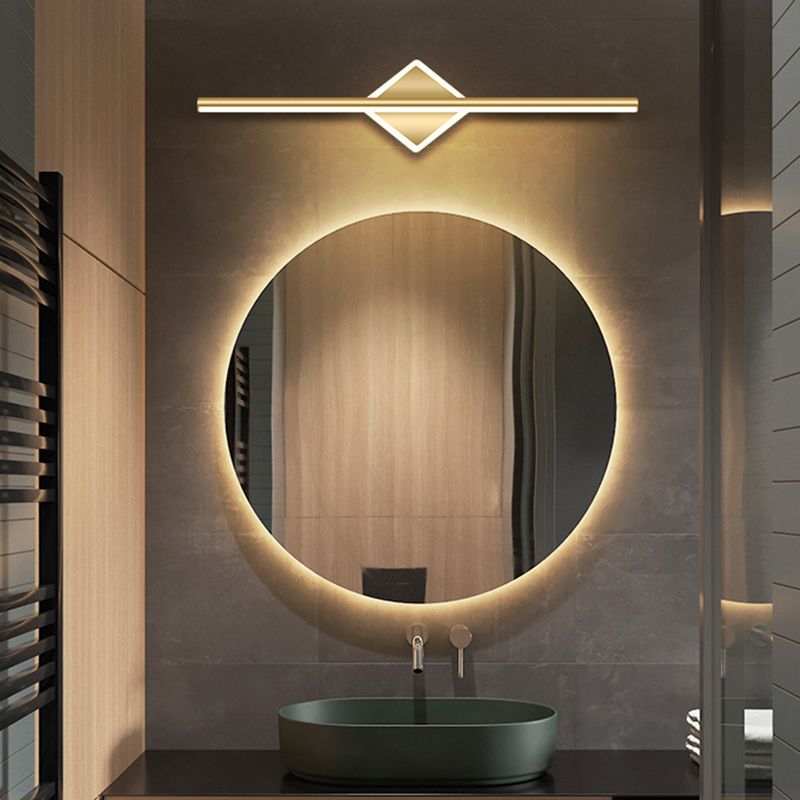 Modern Simple Style Iron Vanity Light Geometry LED Vanity Lamp for Shower Room