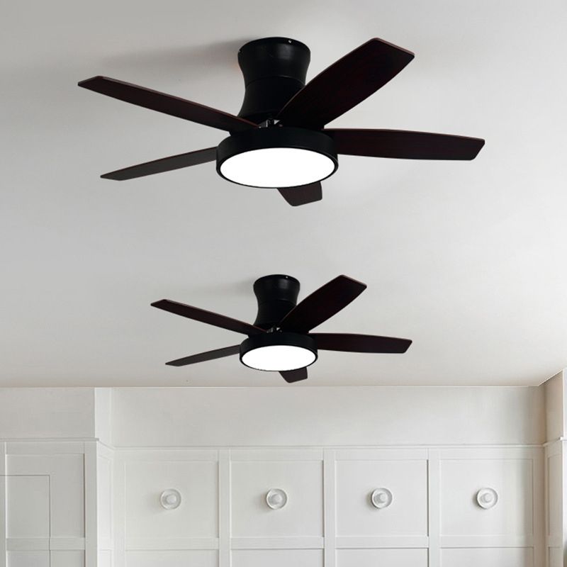 Colorful Ceiling Fan Lamp Fixture Modern LED Ceiling Flush Mount for Kids' Room