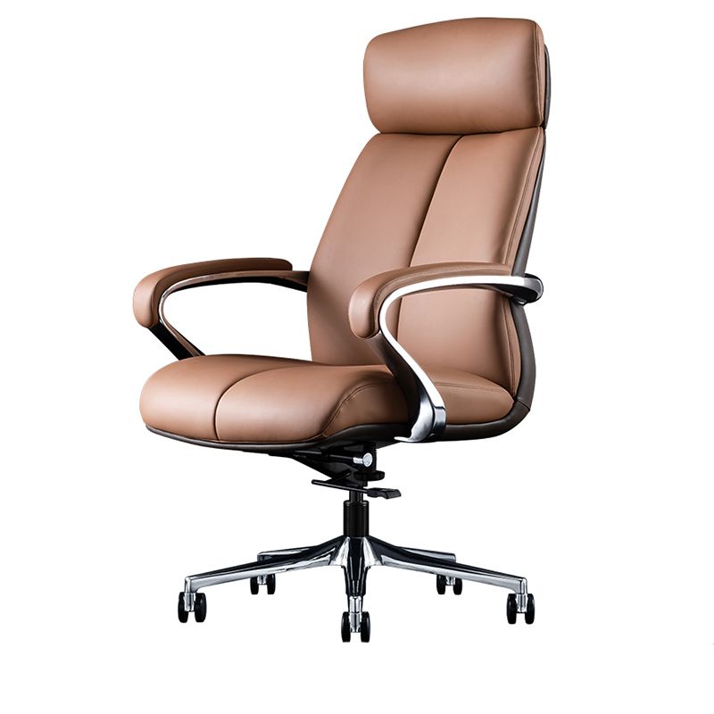 Contemporary Swivel Managers Chair Padded Arms Executive Chair for Office