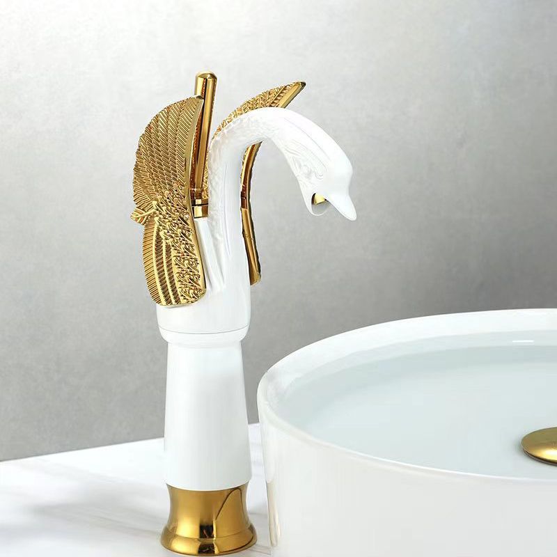 Full Brass Bathroom Vanity Faucet Hot and Cold Single Handle Basin Faucet