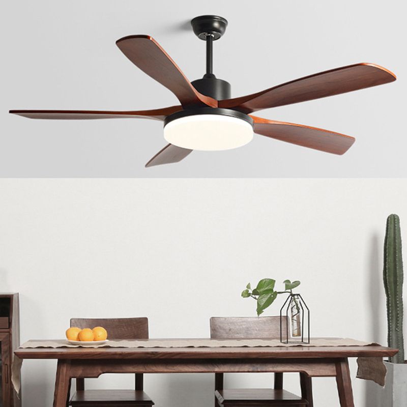 Nordic Ceiling Fan Light Fixture Wooden Ceiling Lamp for Bedroom