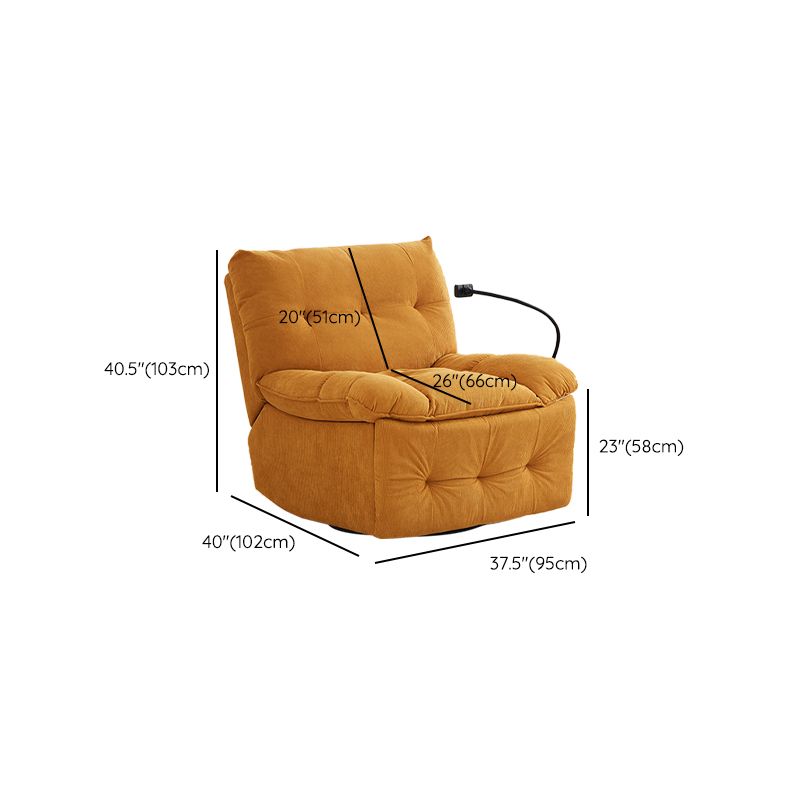 Modern & Contemporary Standard Recliner Rocking Corduroy Recliner Chair