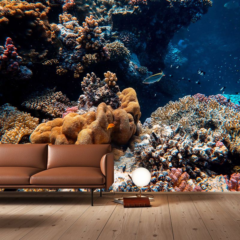 Underwater Photography Stain Resistant Wall Mural Living Room Wallpaper