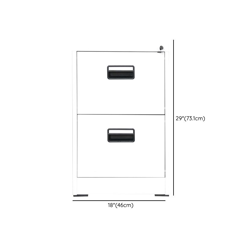 Traditional Metal Cabinet with Drawers Fire-Resistant Vertical File Cabinet