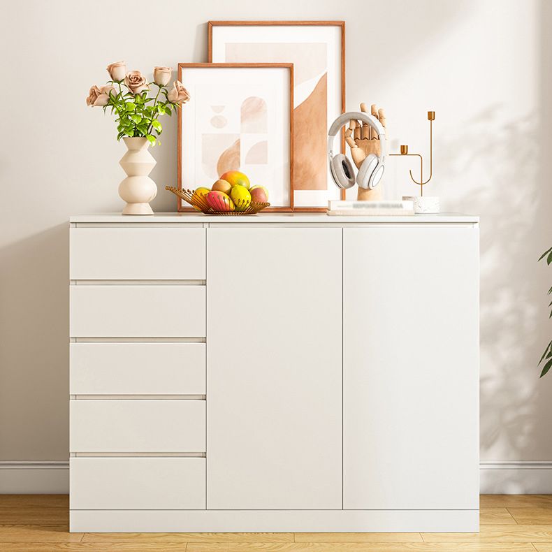 Engineered Wood Buffet Sideboard Modern Sideboard Cabinet with Drawers