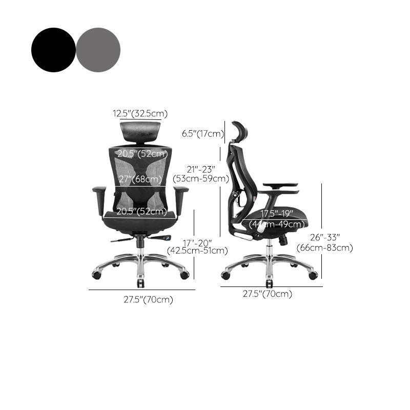 Modern Office Chair Removable Arms Adjustable Seat Height Desk Chair with Wheels