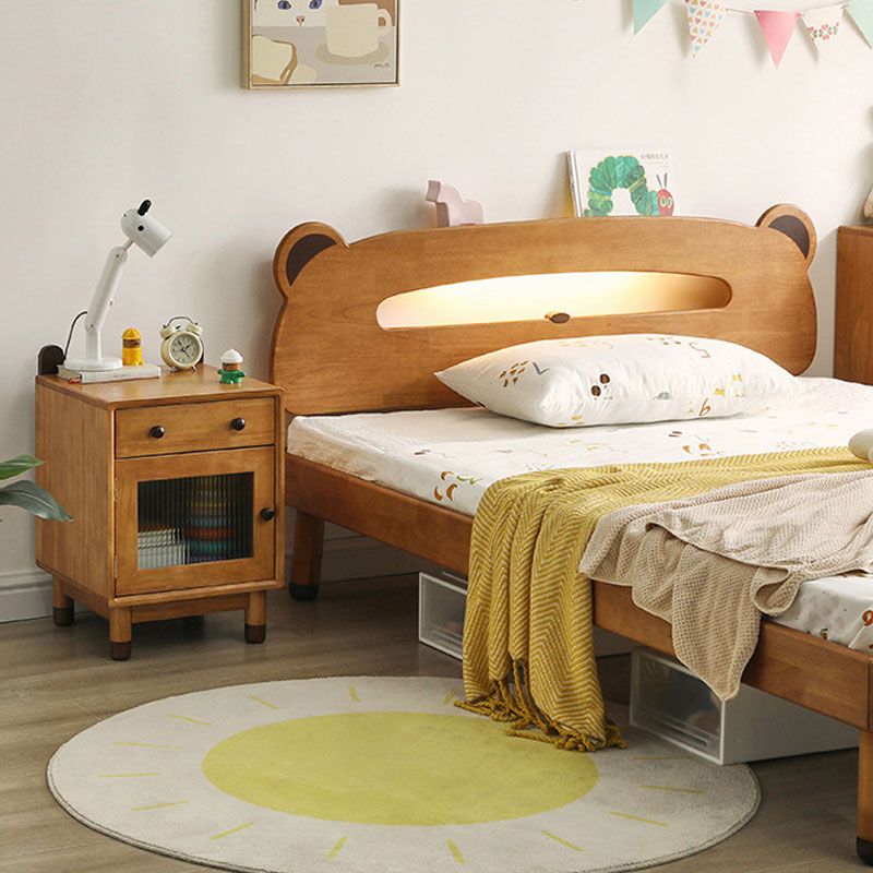 Modern Cabinet Included No Theme Rubberwood Kids Bedside Table