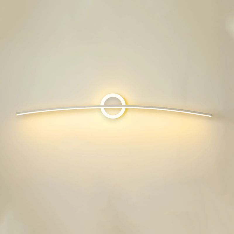 Modern Style Linear Shape Wall Lighting Metal 2 Light Wall Lights for Bathroom