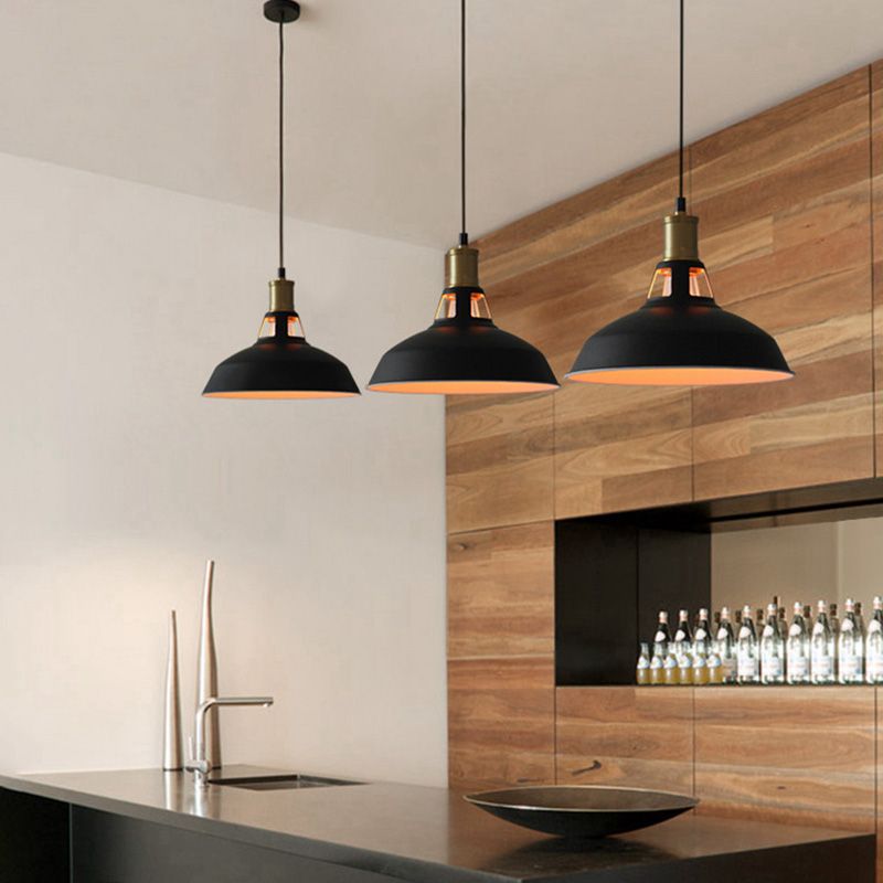 1 Light Barn Ceiling Pendant Creative Industrial Style Metal Pendant for Restaurant