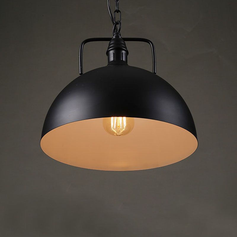 Ceiling Hanging Light Fixture with Metal Shade for Dining Room Living Room