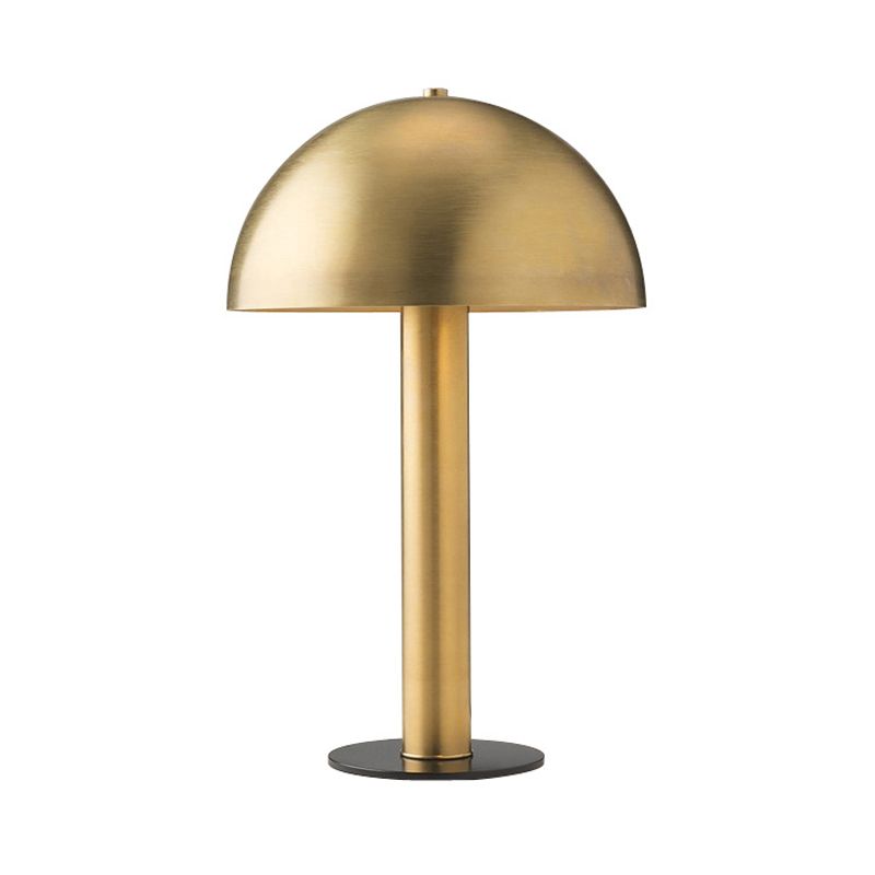 Gold Finish Mushroom Night Table Light Postmodern Iron Desk Lampe mit Stecker Kabel