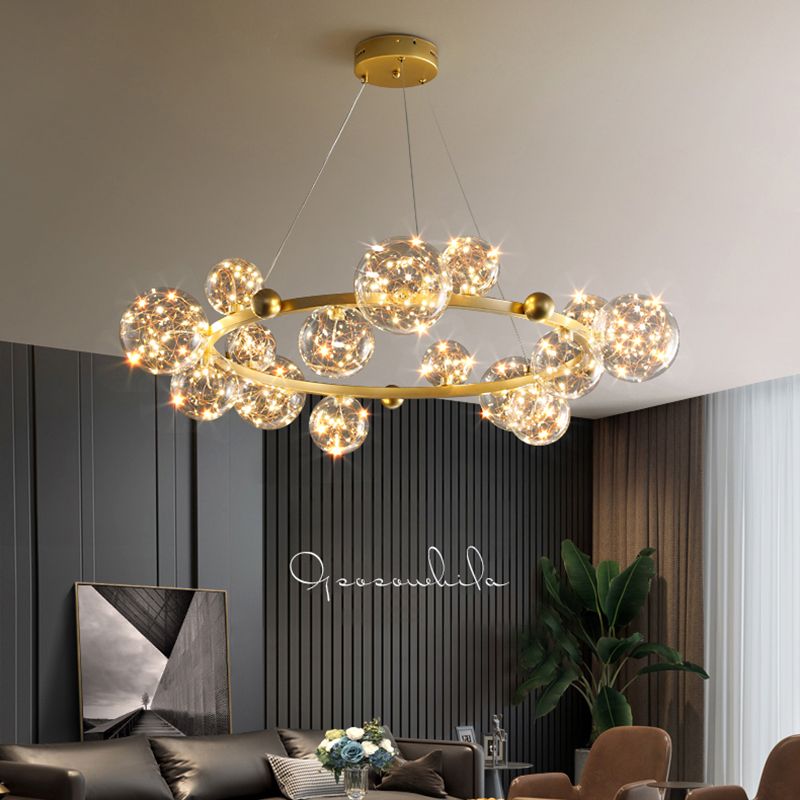 LED MODERNE NORDIQUE LED PROSIBLE LUMIÈRE DE CHANDELER POUR RABLÈME CHAMME SALLE