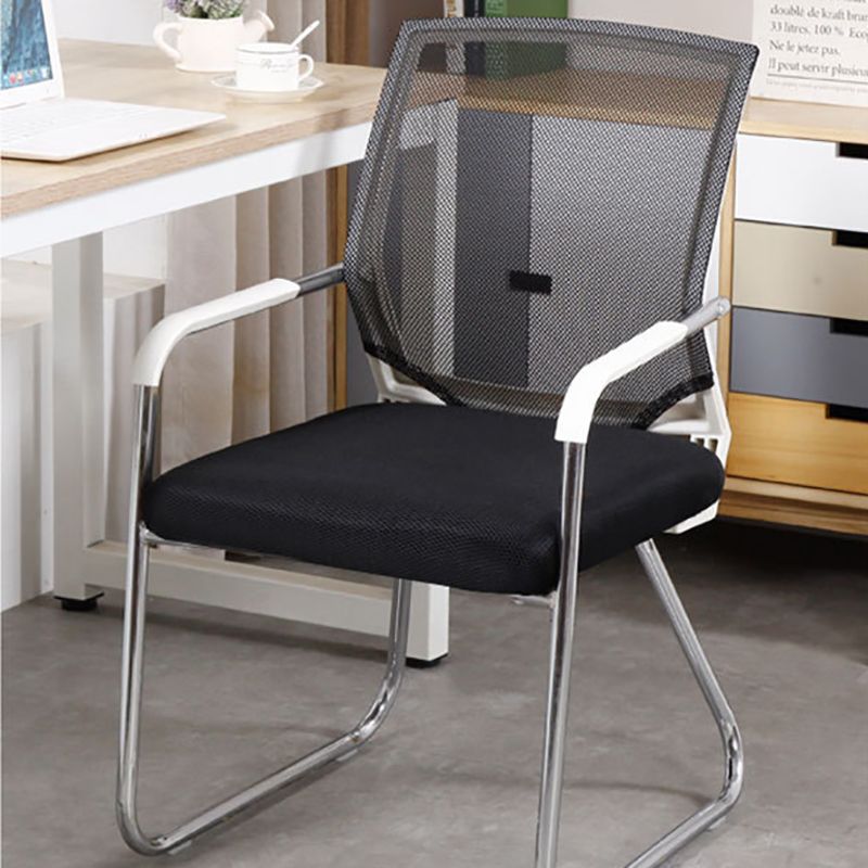 CorLiving Workspace Modern Office Chair Black Mid-Back Mesh Desk Chair