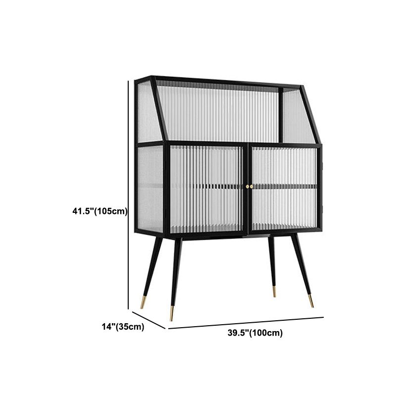 Industrial Display Cabinet 41"H Storage Cabinet for Dining Room