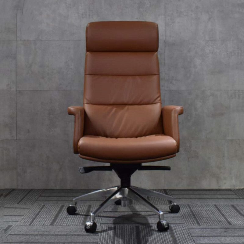 Modern Leather Executive Chair Height-adjustable Managers Chair for Office