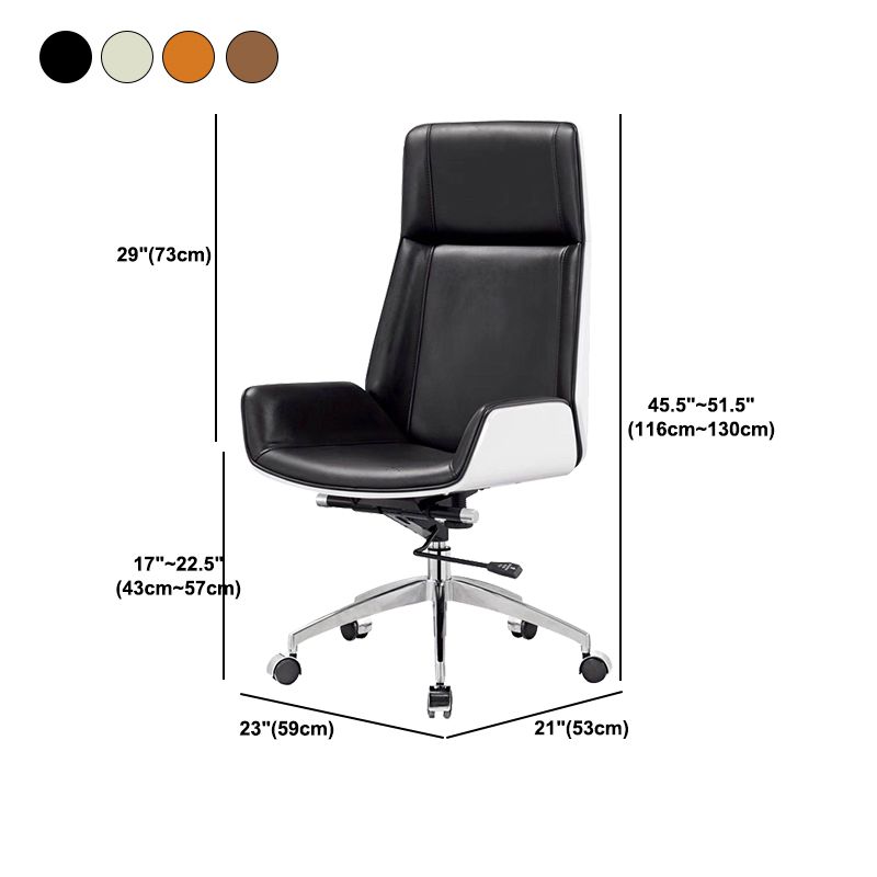 Modern Armless  Office Chair Swivel Height-adjustable Chair with Wheels