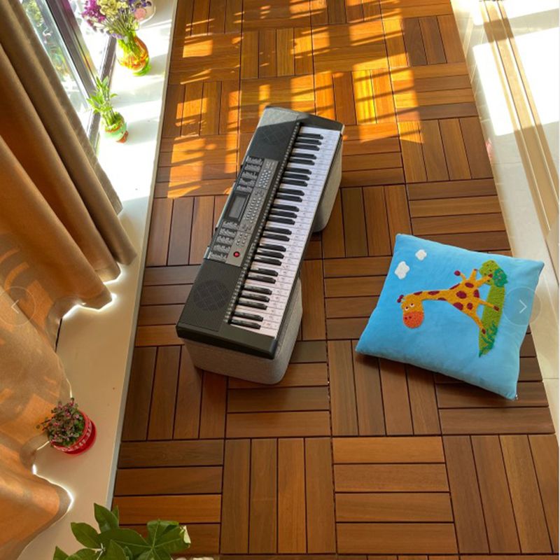 Smooth Birch Floor Tile Water Resistant Click Lock Wooden Floor for Living Room