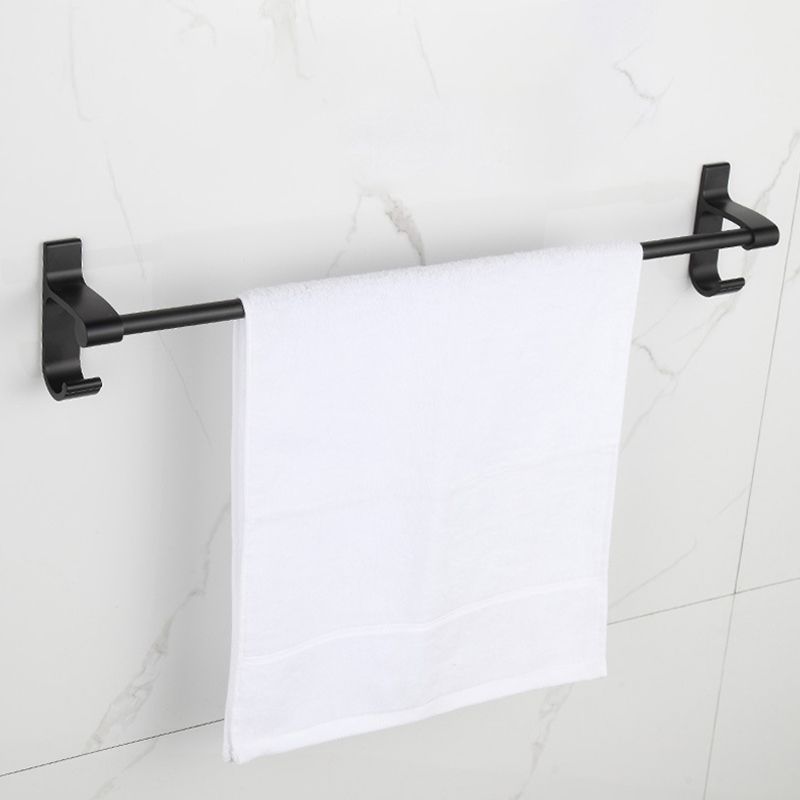 Modern Matte Black Bath Shelf Paper Holder Bathroom Accessory Kit