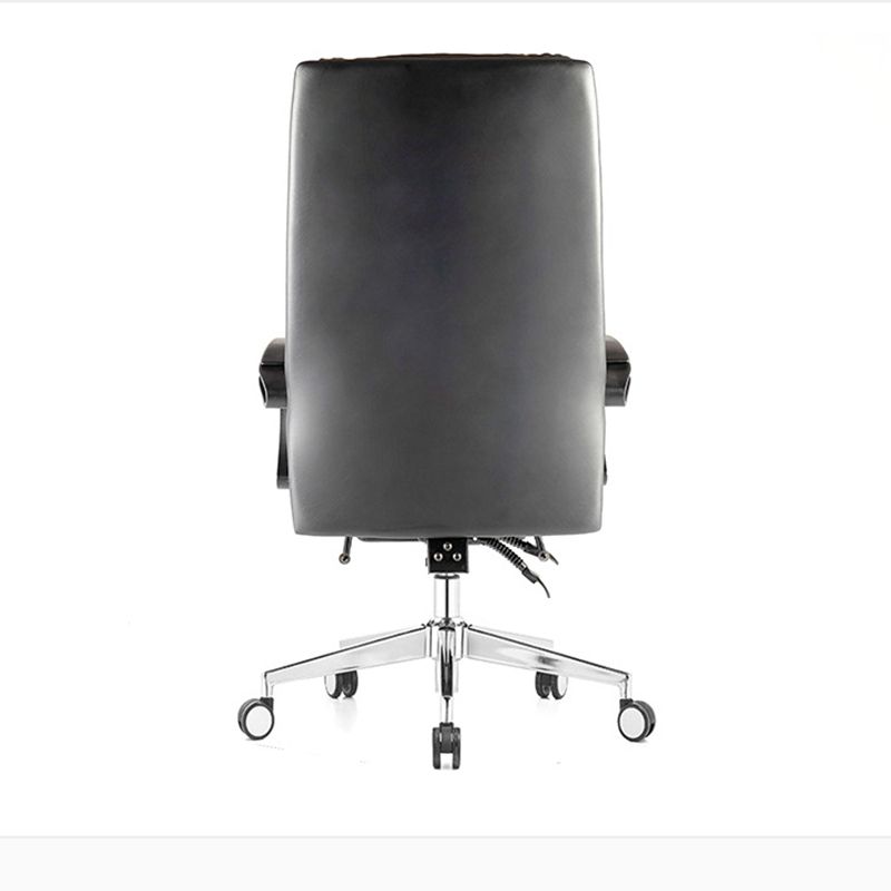 Black Contemporary Executive Chair Slide Tufted Managers Chair