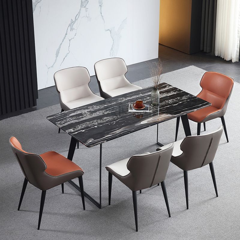 Dining Room Side Dining Chairs Leather Modern Armless Dining Chairs