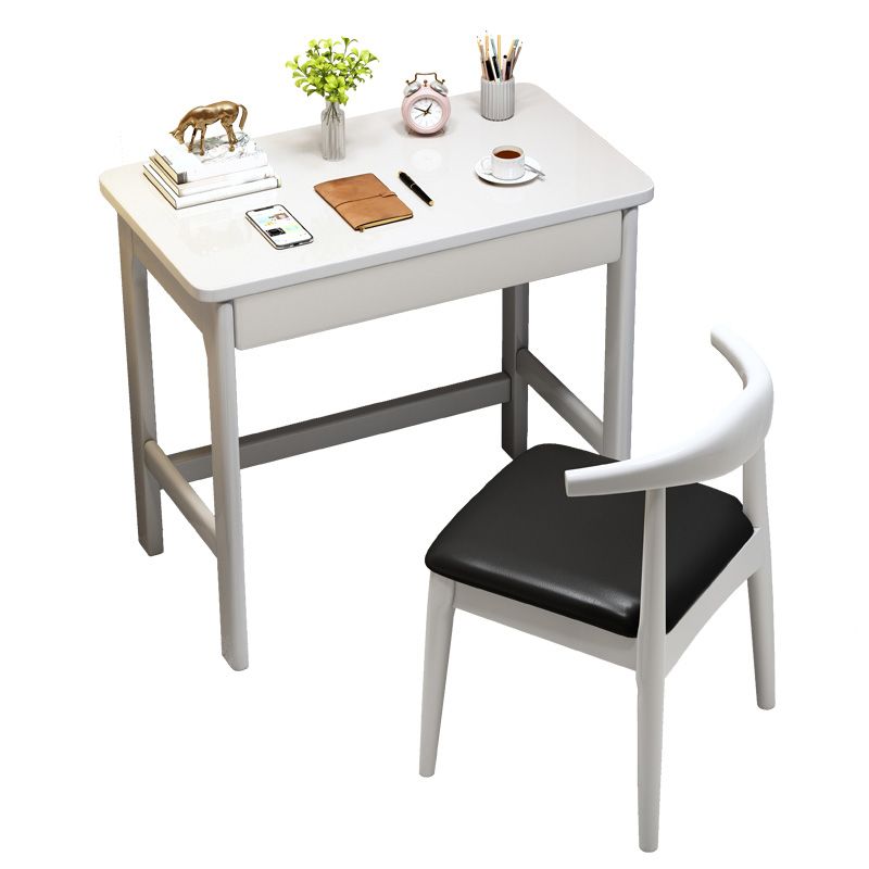 Writing Desks and Chair Set 29.52" Tall Kids Desks with 1 Drawer