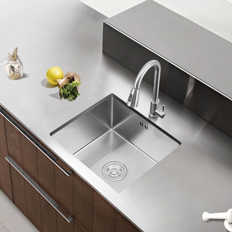 Contemporary Style Kitchen Sink Stainless Steel Kitchen Sink with Drain Assembly