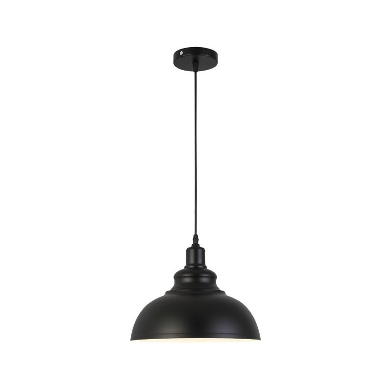 Metal Ceiling Pendant Light Farmhouse Style Dome Shaped Restaurant Pendant Ceiling Light