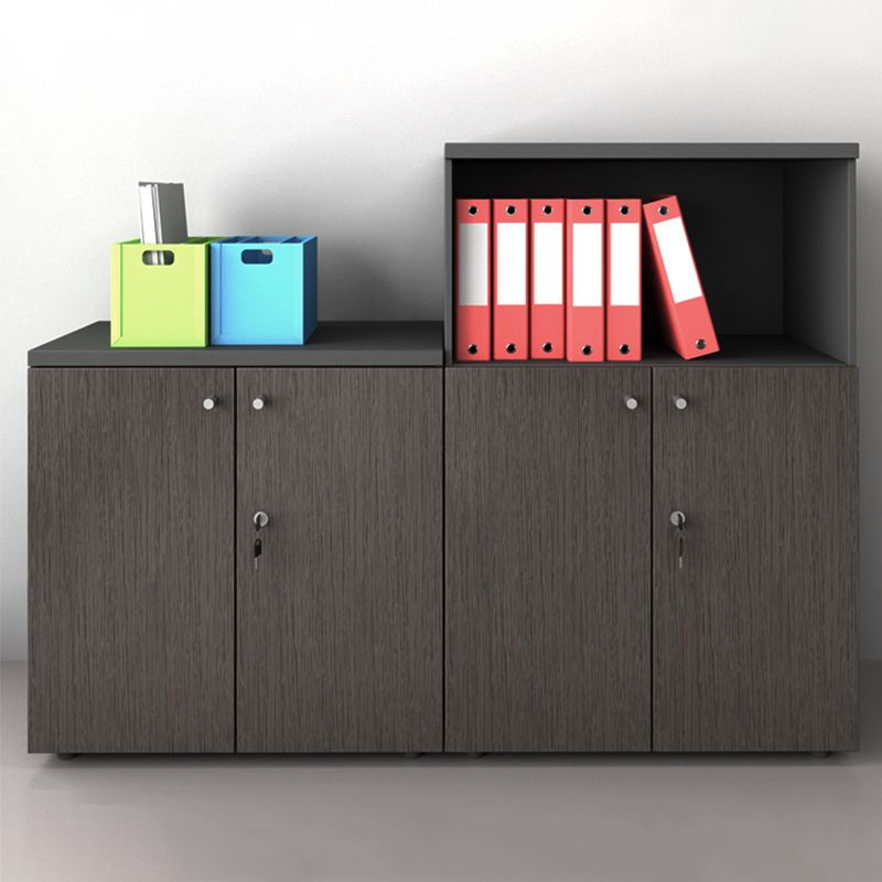 Industrial Style Vertical Filing Cabinet Wood Locking Storage Filing Cabinet