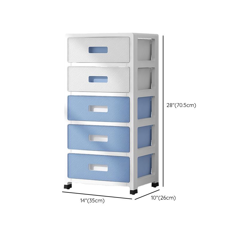 Contemporary Bedroom Armoire with Drawer Plastic Youth Armoire