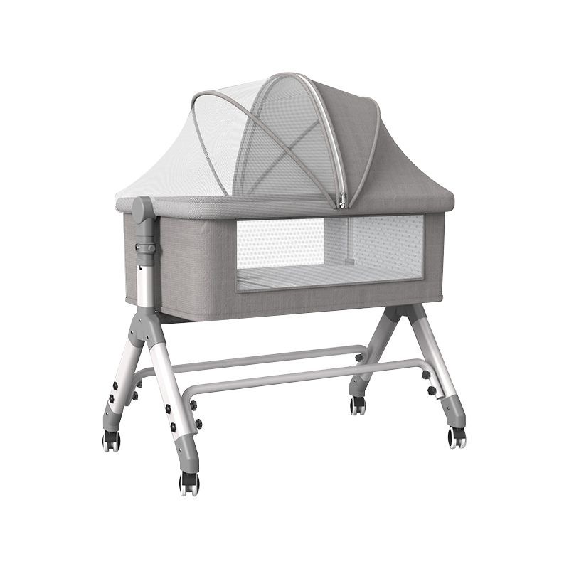 Gliding and Convertible Crib Cradle Square Cradle Metal with Stand