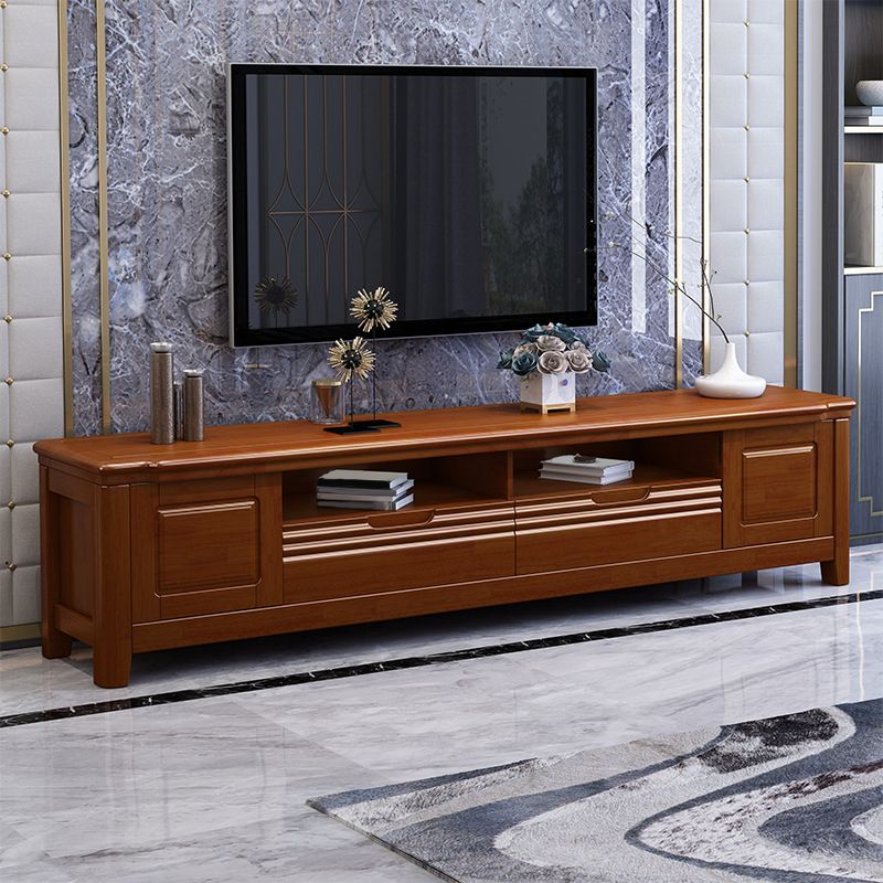 Traditional TV Media Stand Wooden TV Stand Console with Drawers