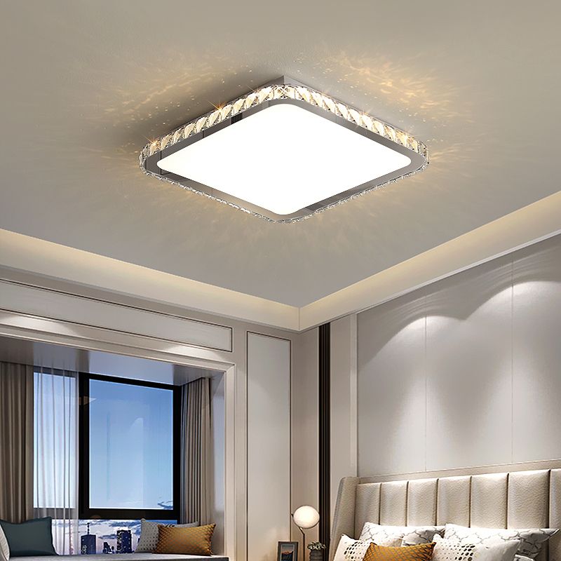 1 Light Geometric Flush Ceiling Lights Modern Style Metal Flush Mount Lights