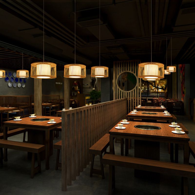 BAMBOO DOW DOW LIGHTING ASSIMENTE ASIA LIGHITTO A 1 LIGHT per sala da pranzo