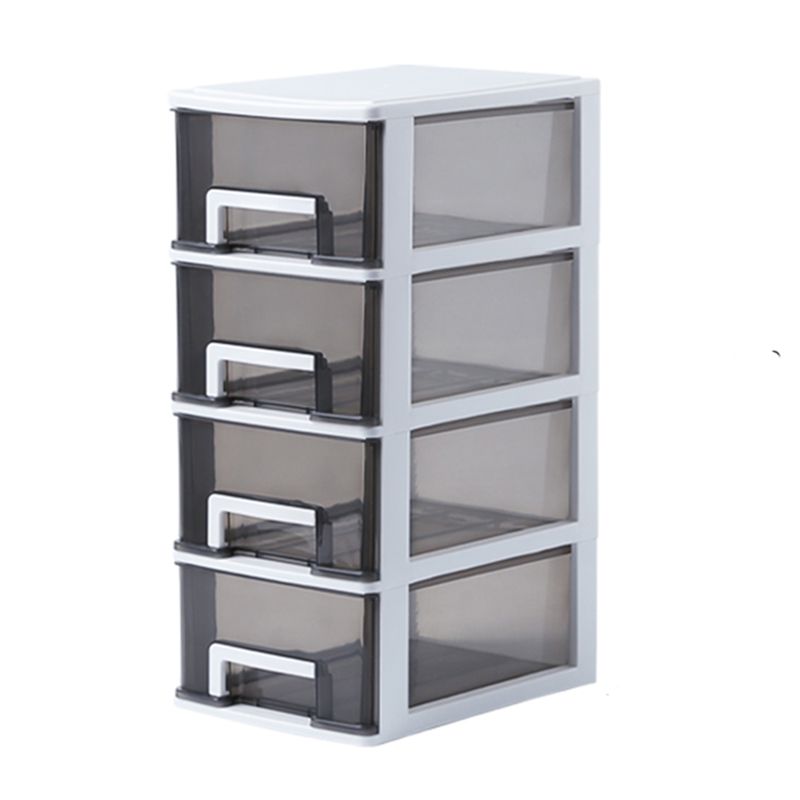 Vertical Filing Cabinet Transparent Drawers Plastic Modern Filing Cabinet