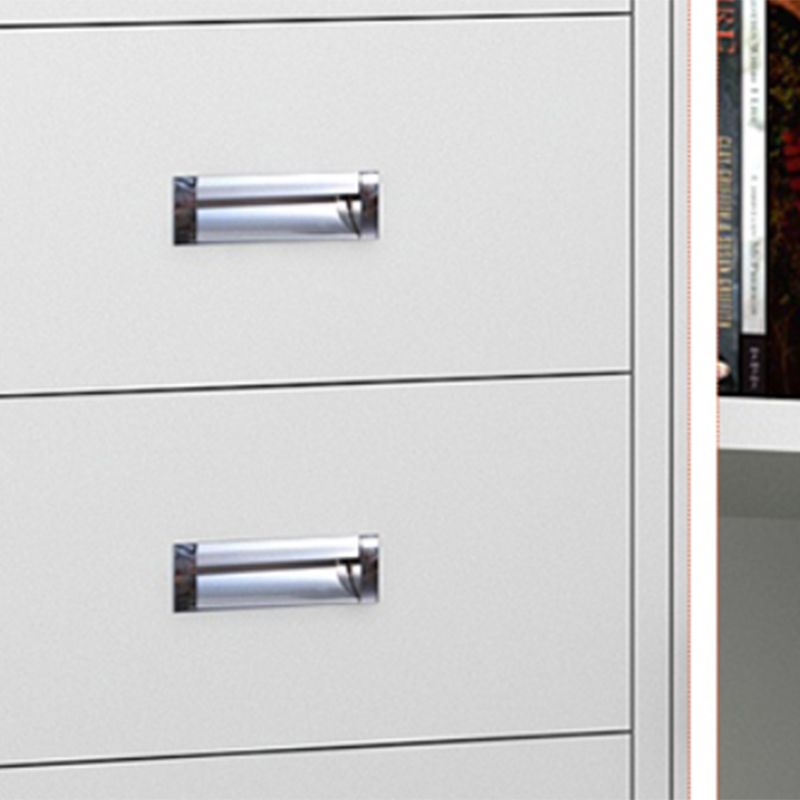 Steel Filing Cabinet Fire-Resistant File Cabinet with Lock and Storage