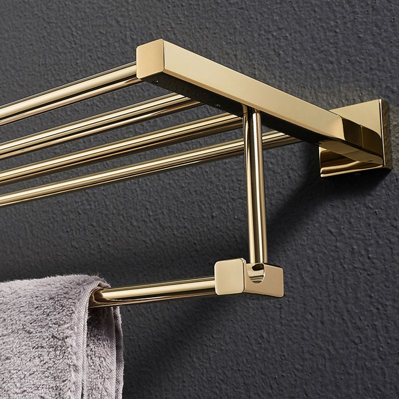 Polished Brass Classic Bathroom Accessory with Bath Shelf/Towel Bar & Paper Holder