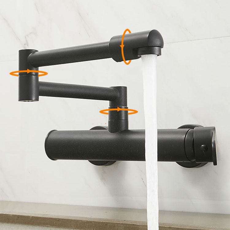 Kitchen Faucet Single Handle Lever Modern Wall Mounted Pot Filler