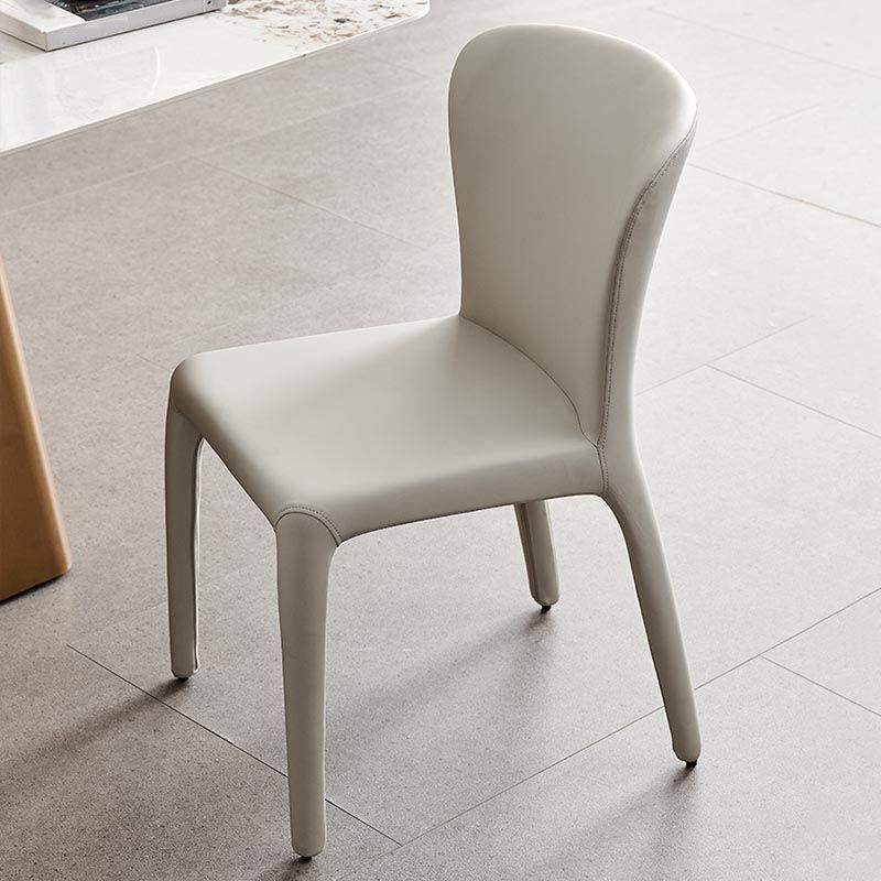 Upholstered Side Chair Leather Dining Side Chair for Dining Room