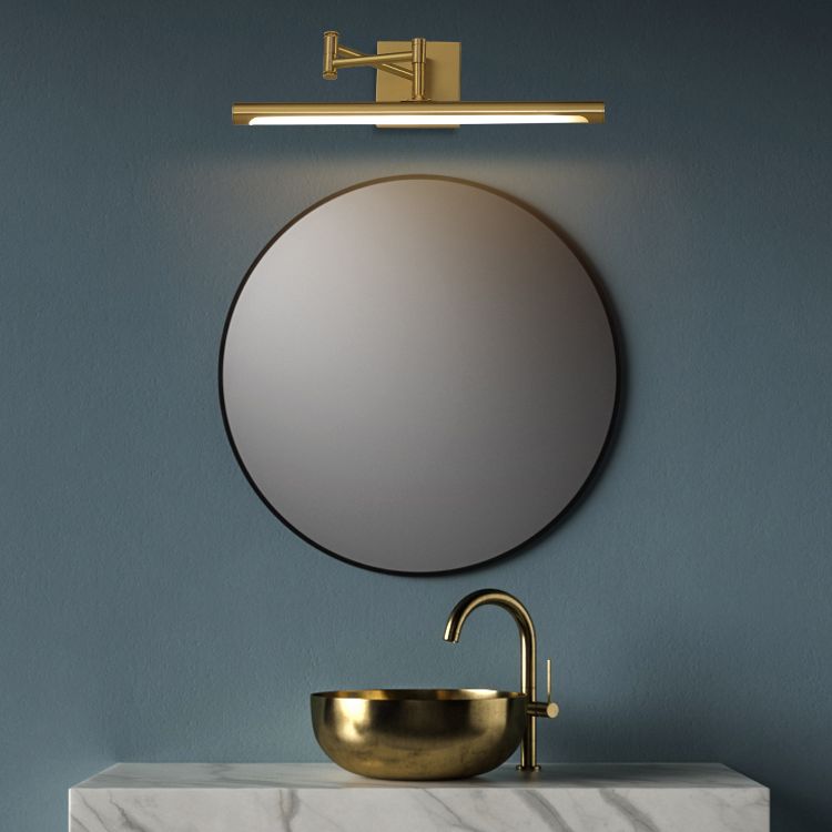 Elongated Metal Wall Mounted Vanity Lights Modern Vanity Lighting Fixtures for Bathroom