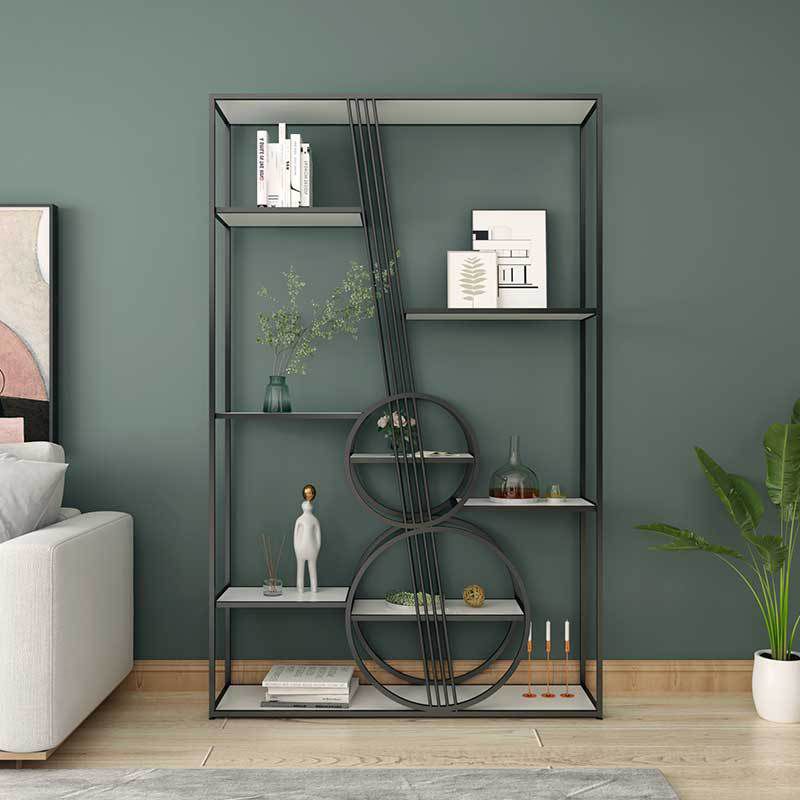 Rectangular Shelves Bookshelf 74.8" H Etagere Shelf Bookcase