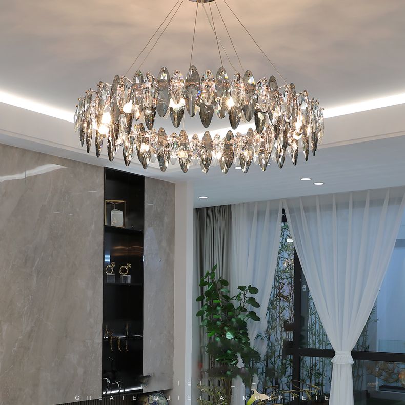 Modern Chandeliers For Dining Room Circular Chandelier Hanging Pendant Lights