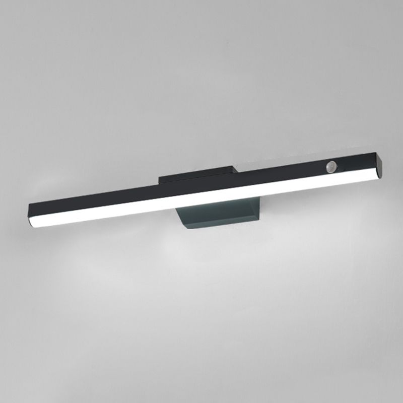 Style moderne de style minimaliste de vanité murale linéaire lumineux acrylique 1 luminaires muraux de vanité lumineuse