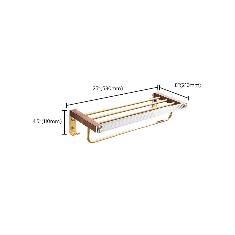 Metal Minimalist Bathroom Accessory as Individual or as a Set in Gold