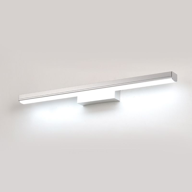 Strip Shape Wall Lighting Modern Style Metal 1 Light Sconce Lamp for Bathroom