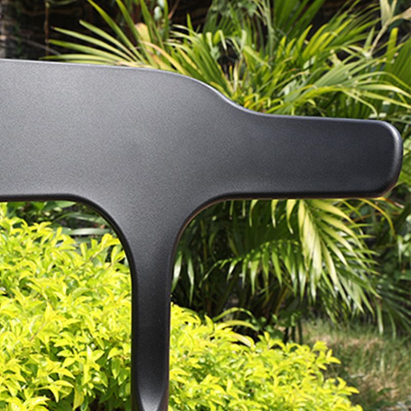 Contemporary Open Back Side Chair Plastic Outdoors Dining Chairs